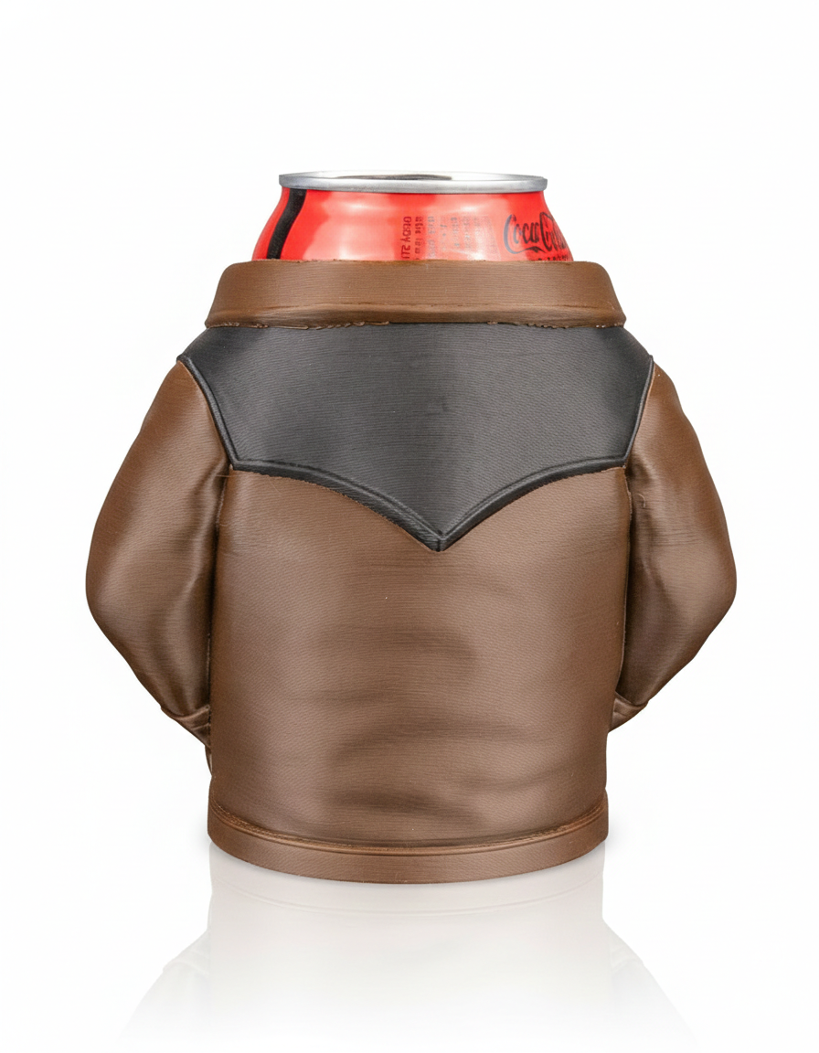 3D Printed Suede Jacket – Can Holder