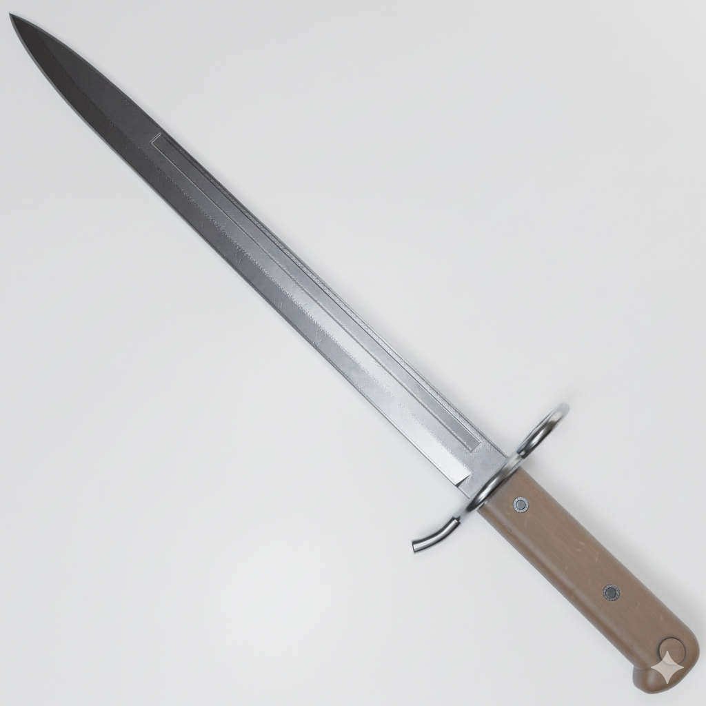 3D Printed Bayonet Knife (Knife-Prop) – 1/1 Size