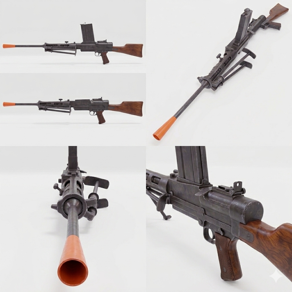 3D Printed 1:1 Scale Breda M30 LMG WW2 Prop Replica – Non-Firing