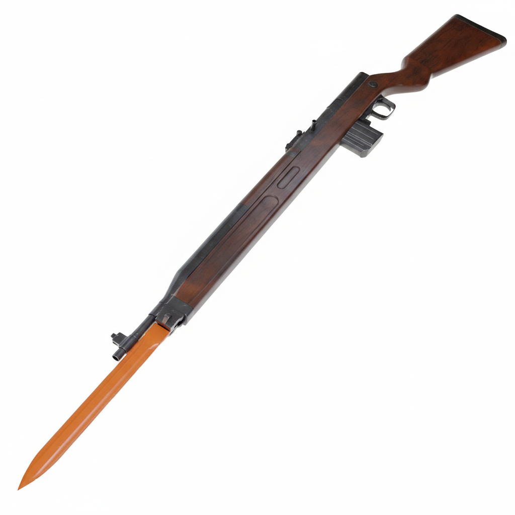 3D Printed Czech vz.52 Rifle ( PropGun ) – 1:1 Scale Replica / Prop (Blaze Orange Tip)