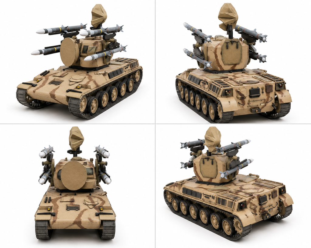 3D Printed Scud Missile Tank – 1/18 Scale – Fully Assembled & Hand Painted