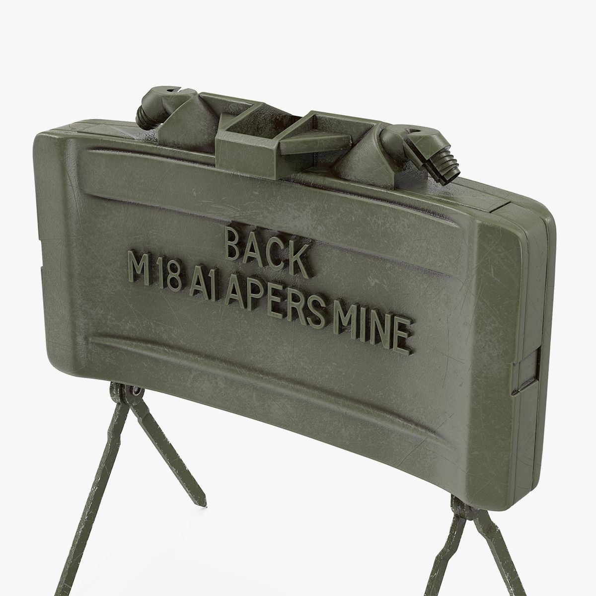 1:1 Scale Claymore Mine Replica w/ Clacker – 3D Printed Display Prop (NON-FUNCTIONAL)