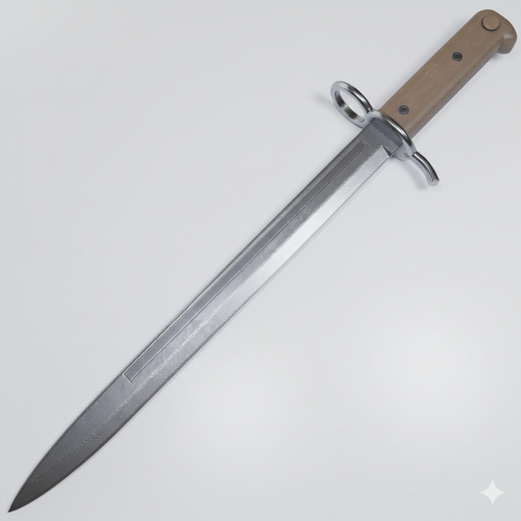 3D Printed Bayonet Knife (Knife-Prop) – 1/1 Size