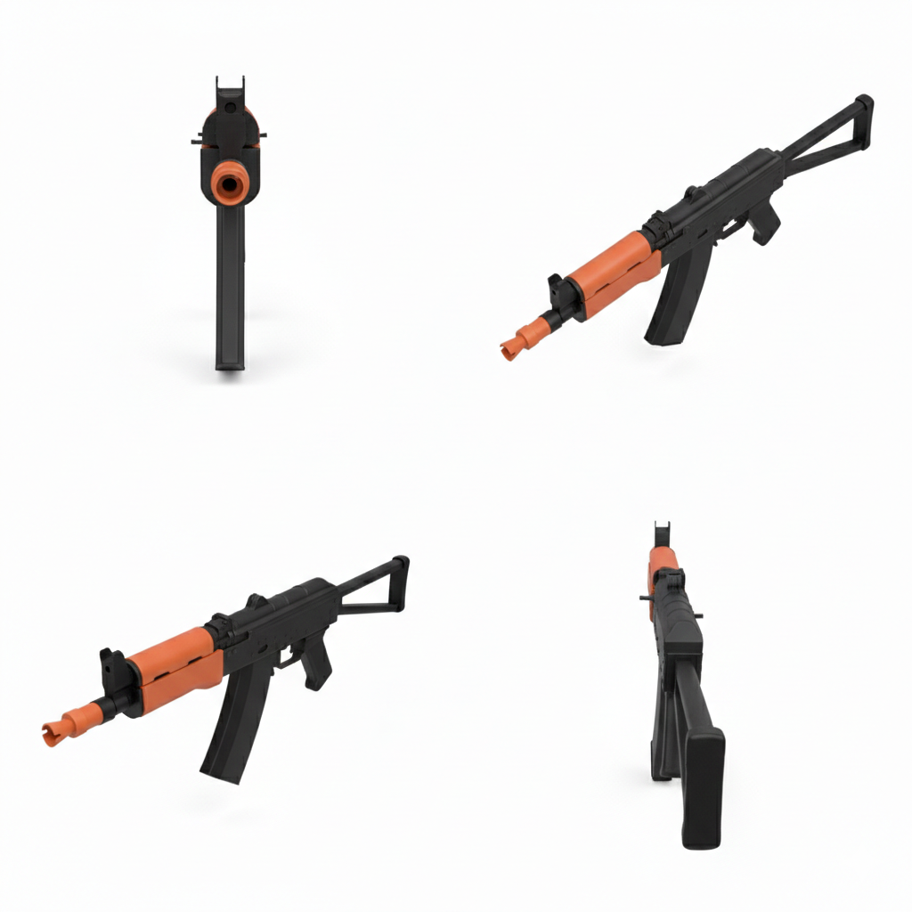 AKS-74U Assault Rifle – 1:1 Scale Replica / Display Prop (NON-FUNCTIONAL)