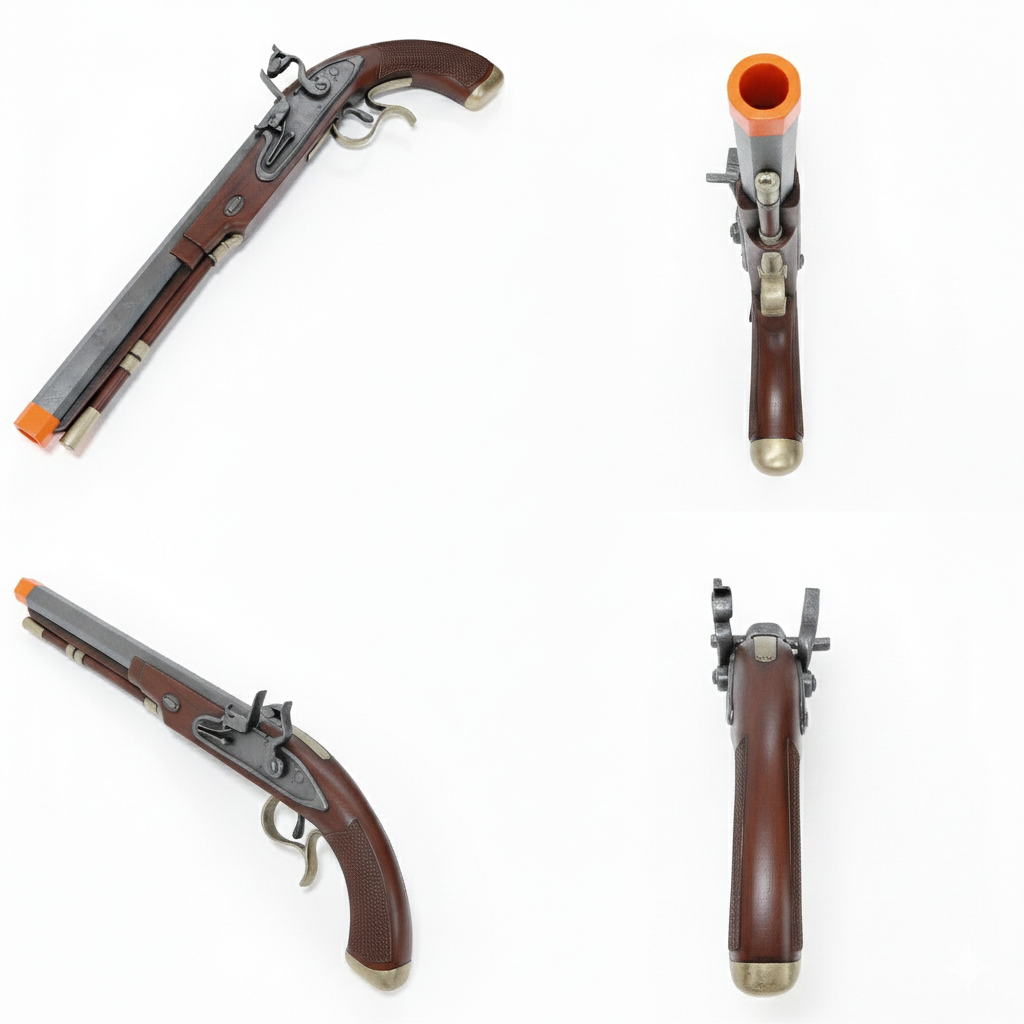 3D Printed FlintLock Pistol (PropGun) 1/1 Scale
