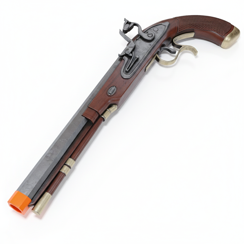 3D Printed FlintLock Pistol (PropGun) 1/1 Scale
