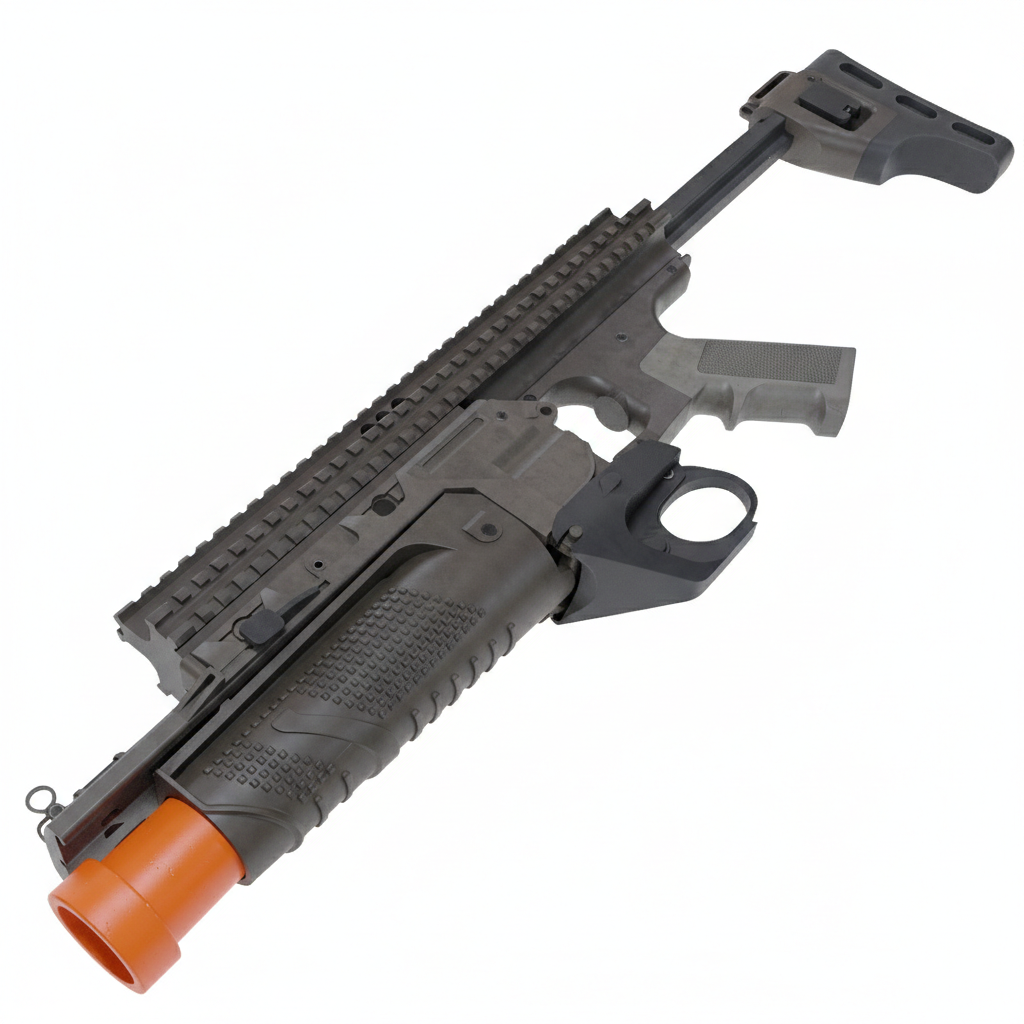 3d printed FN40GL Mk2 40mm Grenade Launcher ( PropGun ) 1/1 Scale